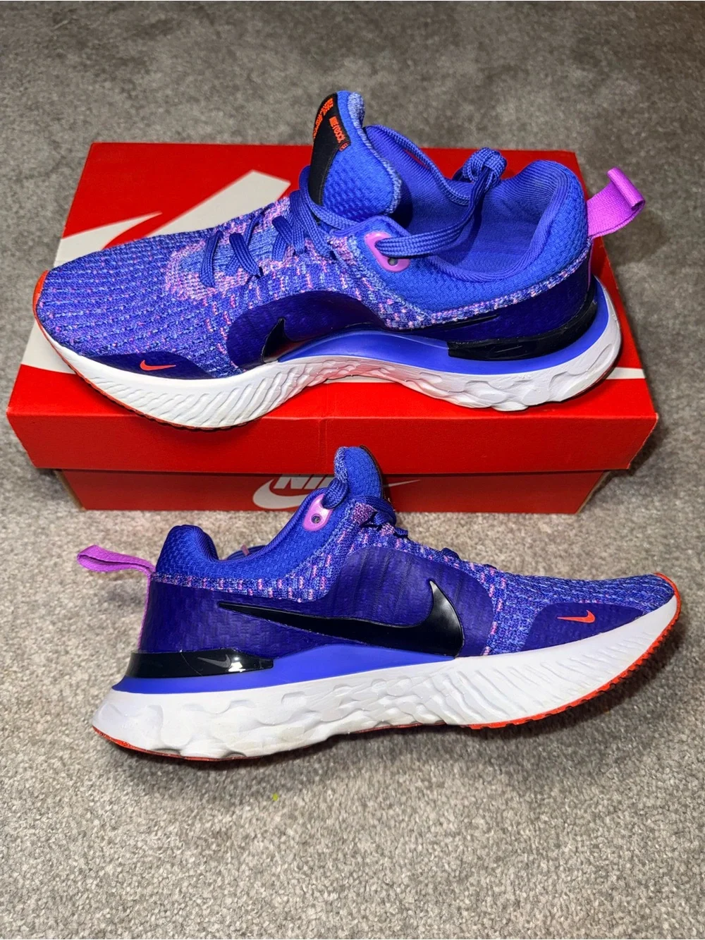 Nike React Infinity Run Flyknit 3 Women’s Size 6 Purple Running Shoes